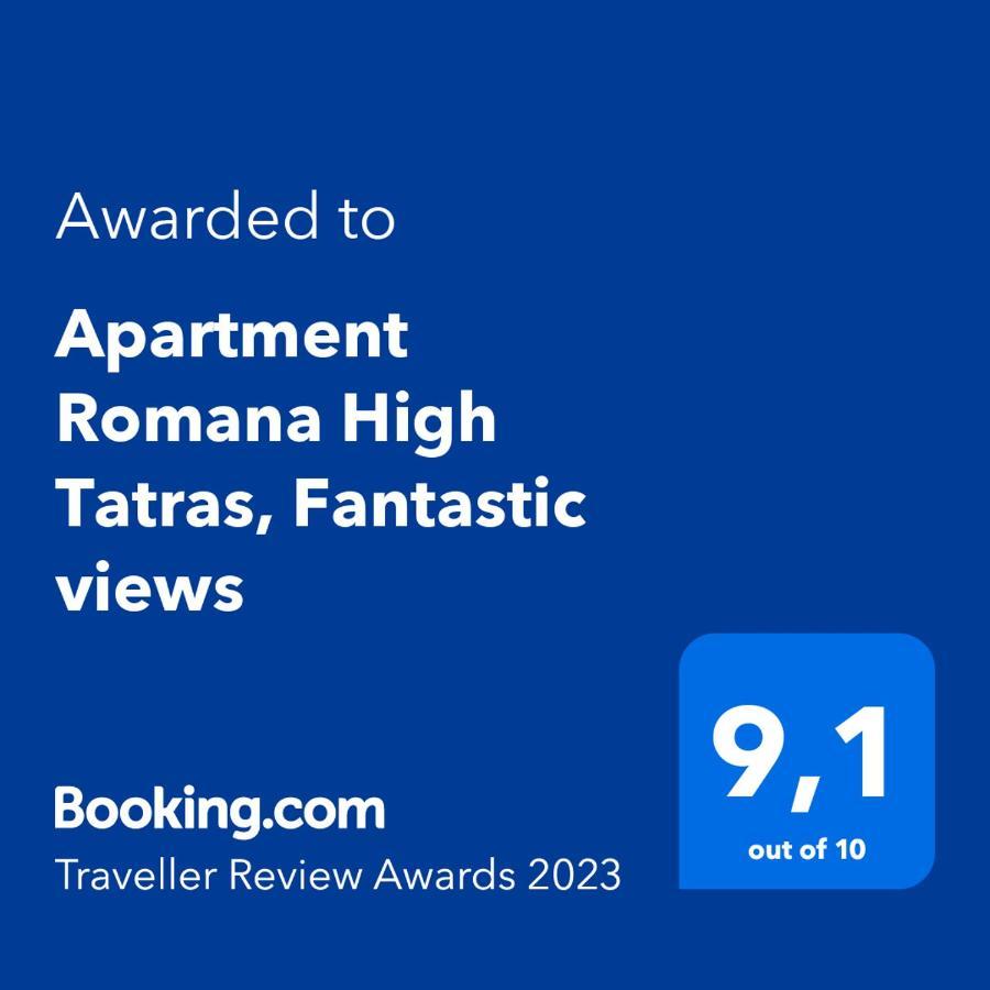 Apartment Romana High Tatras-Fantastic Views-Washer Nová Lesná Dış mekan fotoğraf